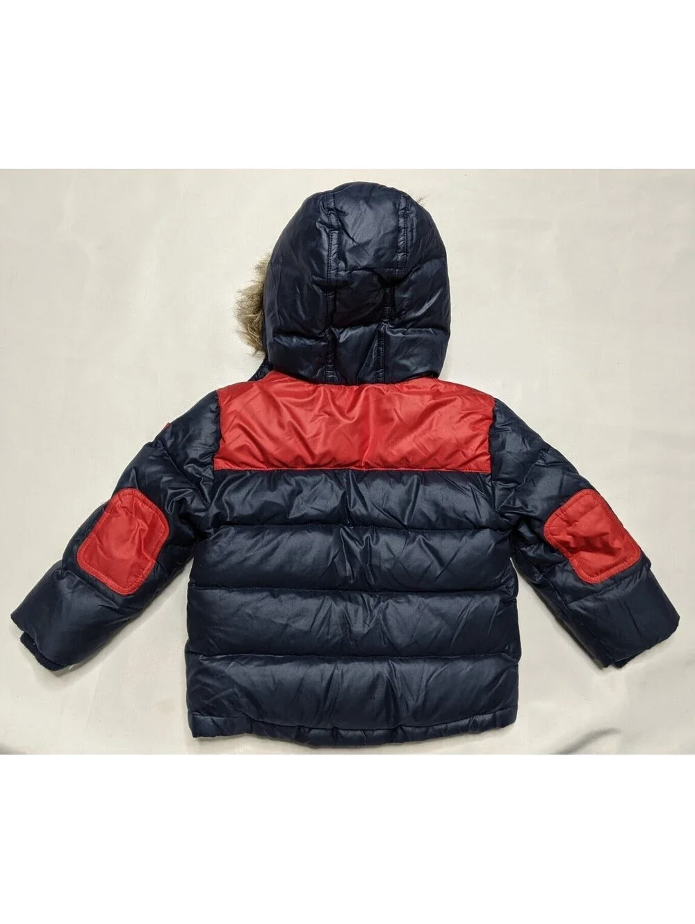 TOMMY HILFIGER KIDS BABY BOY TODDLER 18M 2T WINTER JACKET FUR HOOD DOWN PUFFER